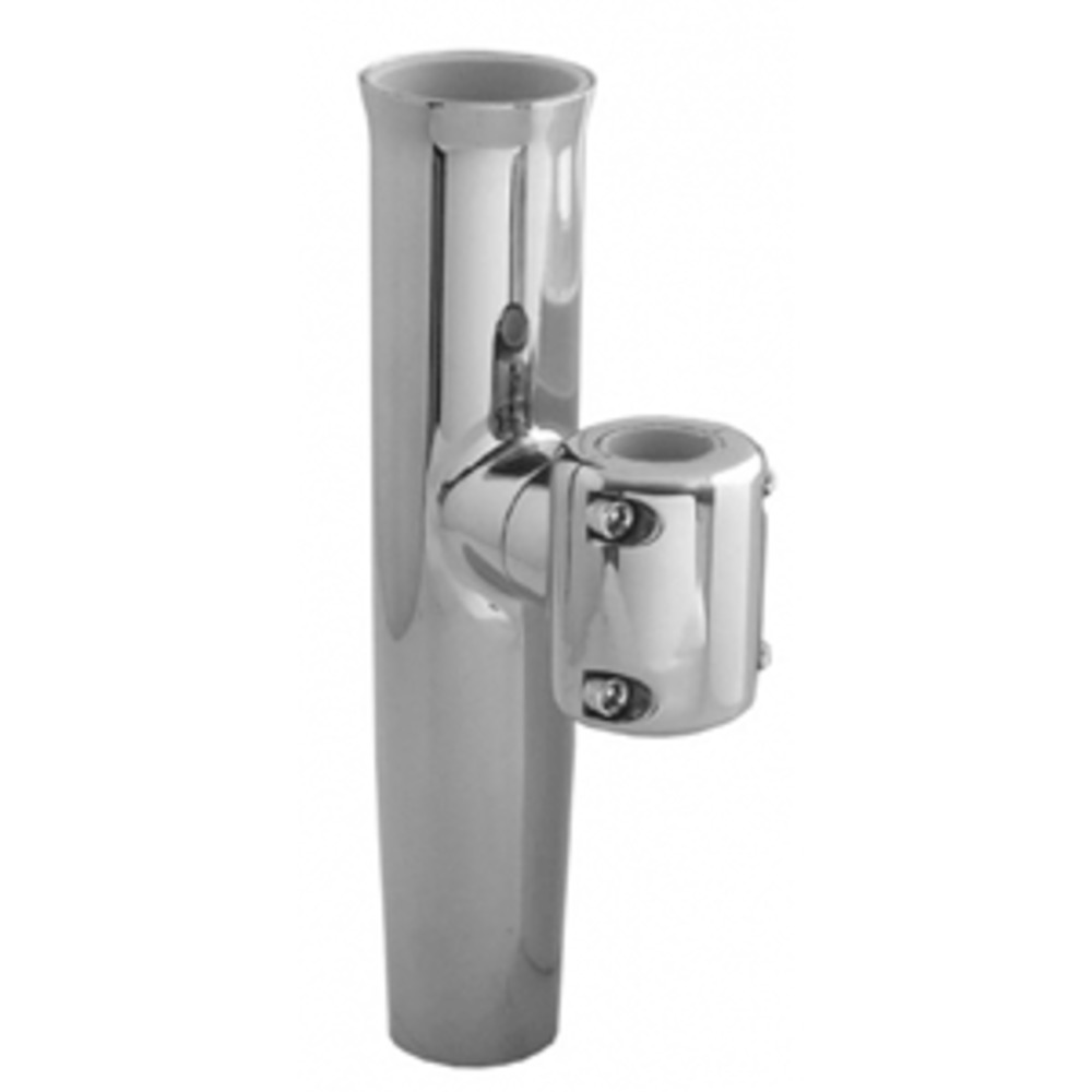 TACO Stainless Steel Clamp-On Adjustable Rod Holder - Fits 1-11/16" and 1-15/16" O.D. Pipe