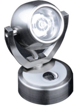 Lunasea Wall Mount LED Light w/Touch Dimming - Warm White/Brushed Nickel Finish - Rotating Light
