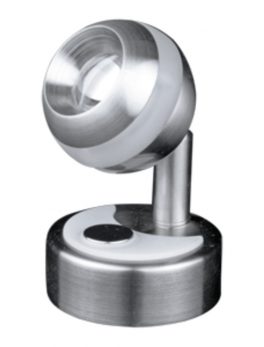 Lunasea Wall Mount LED Light w/Clear Ring and Touch Dimming - Warm White/Brushed Nickel Finish