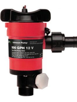 Johnson Pump Twin Port 500GPH Livewell Aerating Pump - 12V