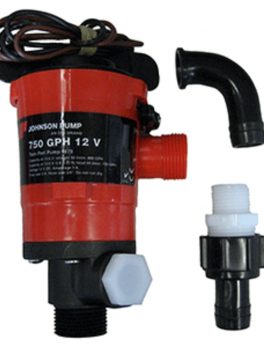 Johnson Pump Twin Port 750 GPH Livewell Aerating Pump - 12V