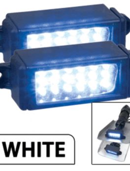 Perko Surface Mount Trim Tab Underwater Lights - Pair - White