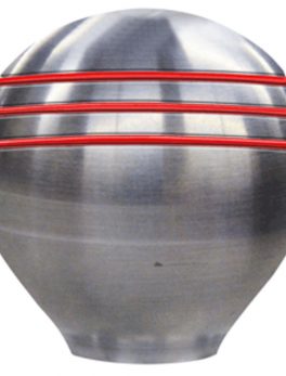 Schmitt and amp; Ongaro Throttle Knob - 1- and frac12;" - Red Grooves