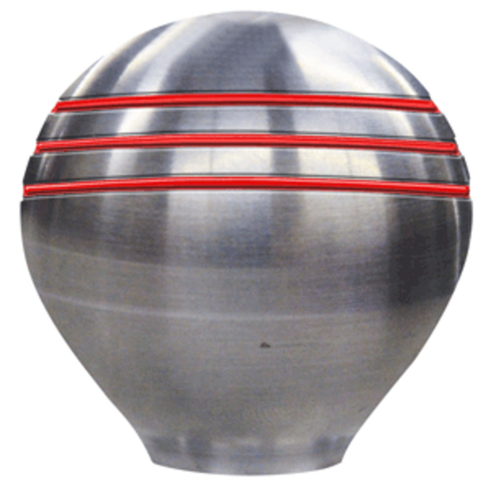 Schmitt and amp; Ongaro Throttle Knob - 1- and frac12;" - Red Grooves