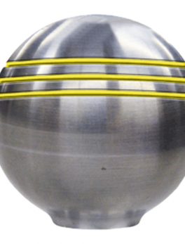 Schmitt and amp; Ongaro Throttle Knob - 1- 7/8 " - Gold Grooves