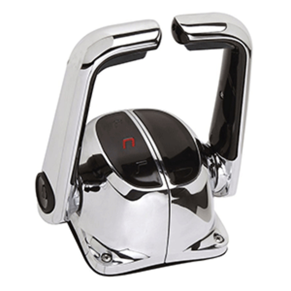 Uflex and nbsp;Twin Lever Top Mount Control w/Neutral Lock - No Trim Switch - Chrome