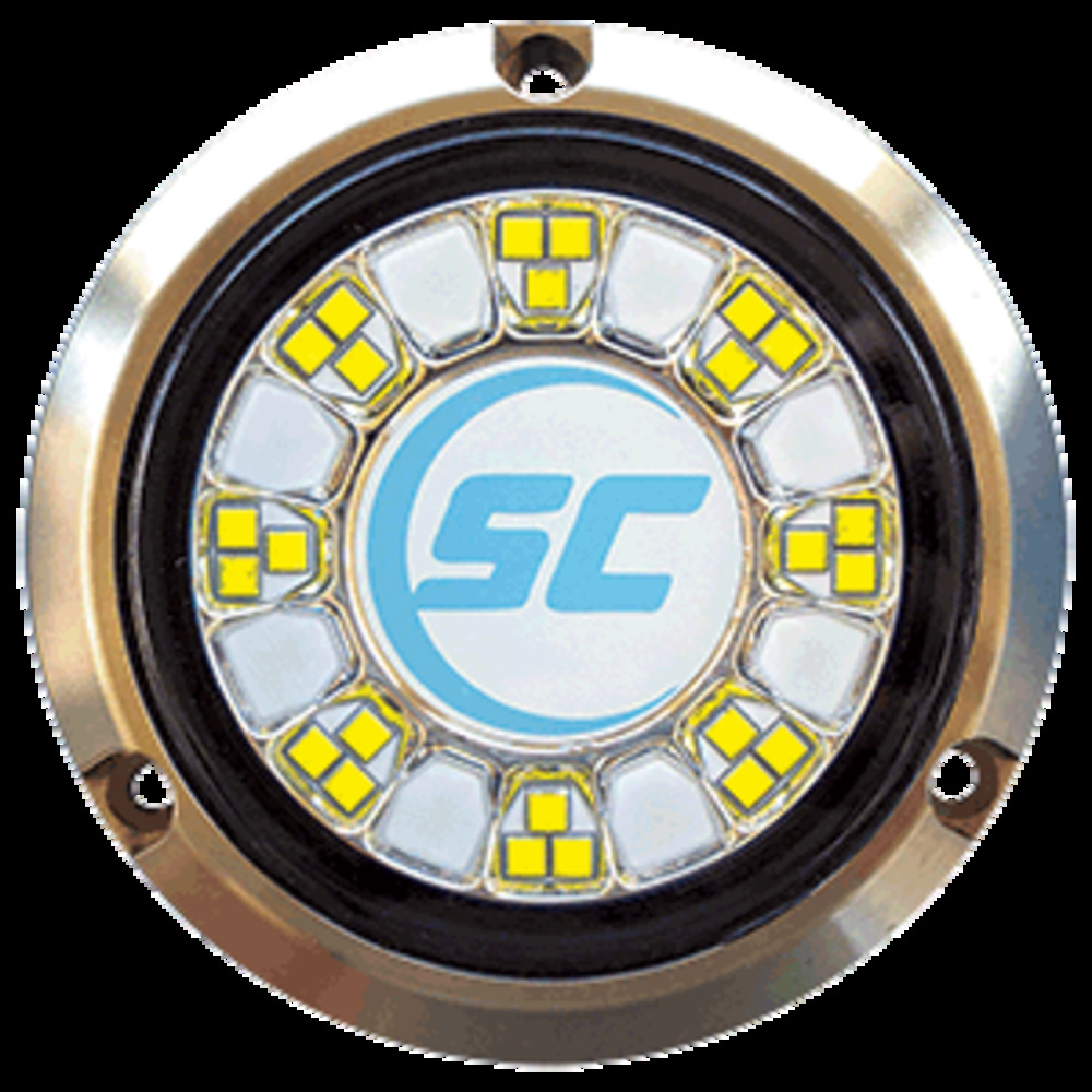 Shadow-Caster SCR-24 Bronze Underwater Light - 24 LEDs - Bimini Blue/Great White