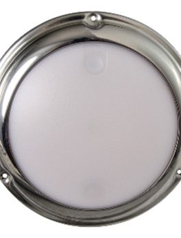 Lumitec TouchDome - Dome Light - Polished SS Finish - 2-Color White/Blue Dimming