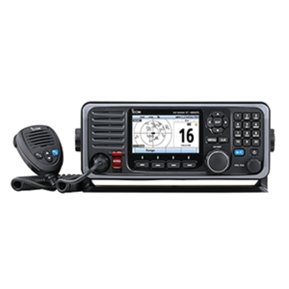 Icom M605 Fixed Mount 25W VHF w/Color Display and Rear Mic Connector