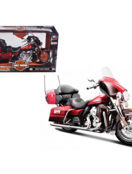 2013 Harley Davidson FLHTK Electra Glide Ultra Limited Red Bike Motorcycle Model 1/12 by Maisto 32323