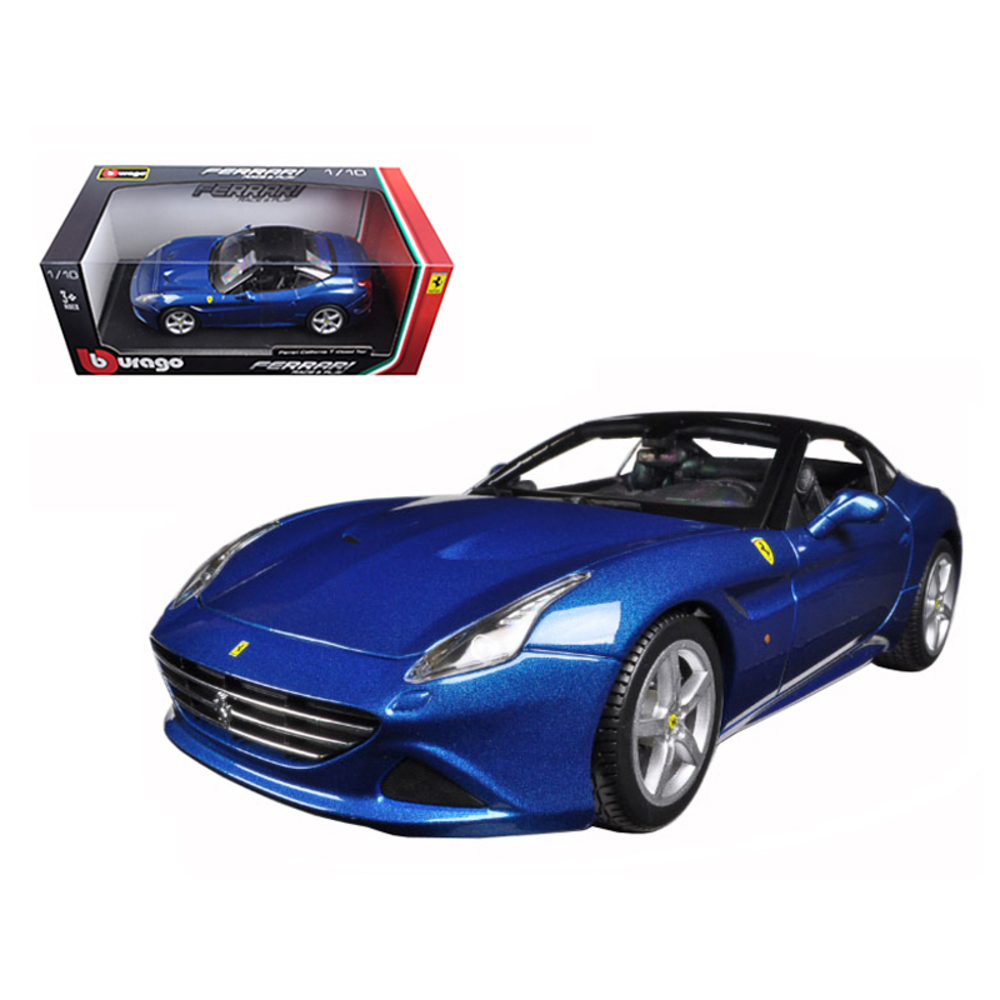 Ferrari California T (closed top) Blue 1/18 Diecast Model Car by Bburago 16003bl
