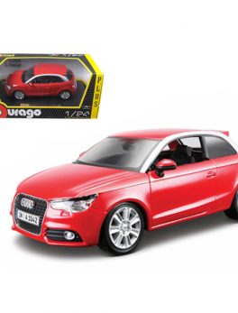 Audi A1 Red 1/24 Diecast Car Model by Bburago 21058r