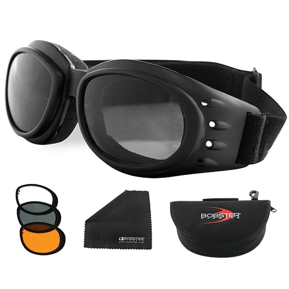 Bobster Cruiser 2 Interchange Goggle Black Frame 3 Lenses