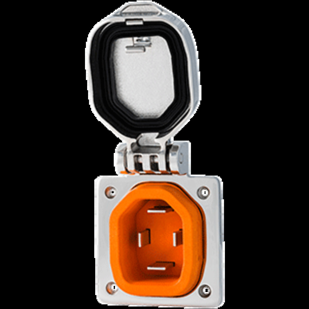 SmartPlug 50 Amp Boat and amp; RV Inlet - Stainless Steel