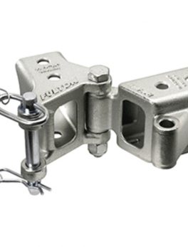 Fulton Fold-Away Bolt-On Hinge Kit 2" x 3" Trailer Beam, Rating 5,000 lbs., 48" Pivot, Z-Max 600 Zinc Finish