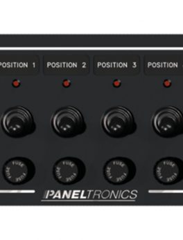 Paneltronics Waterproof Panel - DC 4-Position Toggle Switch and Fuse w/LEDs