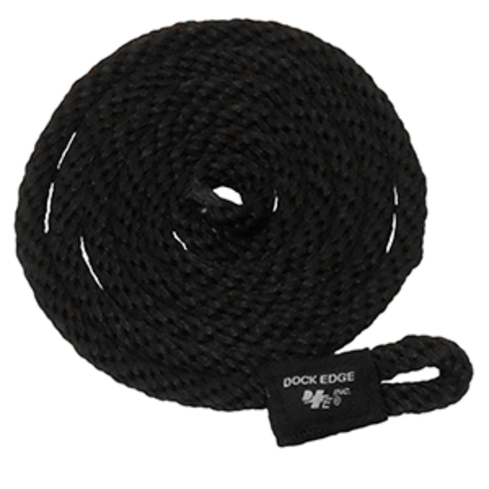 Dock Edge Fender Line - 3/8" x 5" - Black - 2-Pack