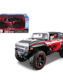 2008 Hummer HX Concept Black/Red All Stars 1/24 Diecast Model Car by Maisto 31309bk/r
