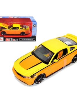 2011 Ford Mustang GT Orange Custom 1/24 Diecast Model Car by Maisto 31361or