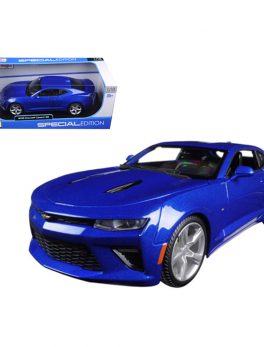 2016 Chevrolet Camaro SS Blue 1/18 Diecast Model Car by Maisto 31689bl