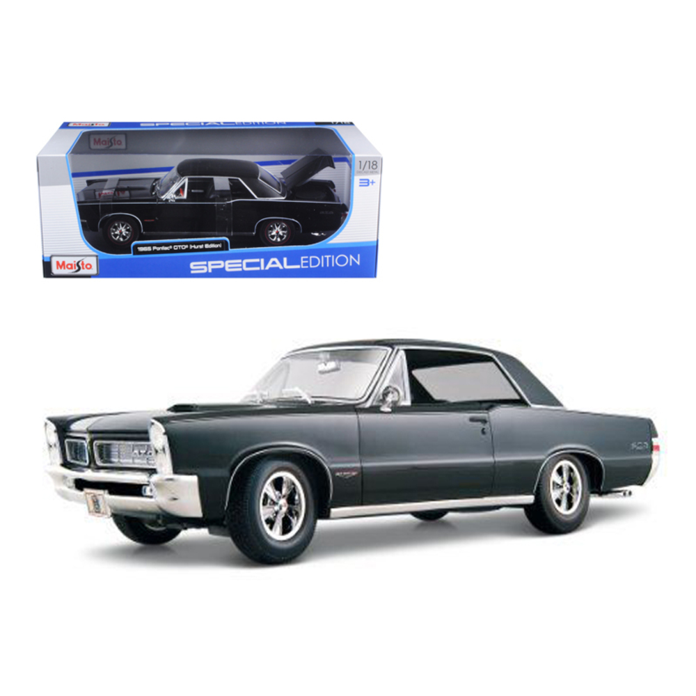 1965 Pontiac GTO Hurst Black 1/18 Diecast Model Car by Maisto 31885bk