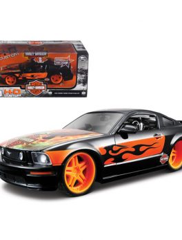2006 Ford Mustang GT Harley Davidson Black With Eagle 1/24 Diecast Car Model by Maisto 32169blk