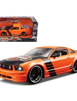 2006 Ford Mustang GT Harley Davidson Orange 1/24 Diecast Model Car by Maisto 32169or