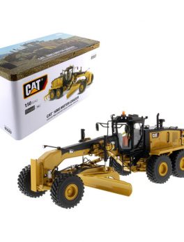 CAT Caterpillar 16M3 Motor Grader with Operator High Line Series 1/50 Diecast Model by Diecast Masters 85507