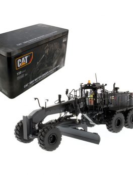CAT Caterpillar 18M3 Motor Grader Special Edition in Black Onyx with Operator High Line Series 1/50 Diecast Model by Diecast Masters 85522