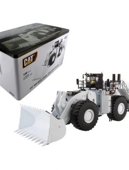 CAT Caterpillar 994K Wheel Loader with Coal Bucket in White with Operator High Line Series 1/50 Diecast Model by Diecast Masters 85533