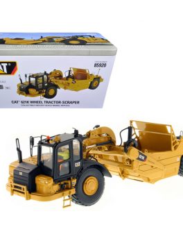 CAT Caterpillar 621K Wheel Tractor Scraper with Operator High Line Series 1/50 Diecast Model by Diecast Masters 85920
