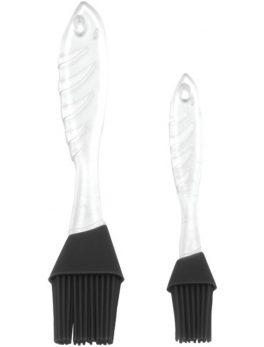 Gourmet By Starfrit 080305-006-NEW1 Silicone Basting Brush, Set of 2