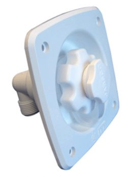 Jabsco Flush Mount Water Pressure Regulator 45psi - White