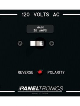 Paneltronics Standard Panel AC Main Double Pole w/30Amp CB and Reverse Polarity Indicator