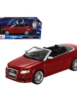 Audi RS4 Convertible Red 1/18 Diecast Model Car by Maisto 31147r