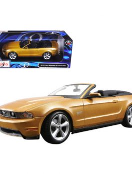 2010 Ford Mustang Convertible Gold 1/18 Diecast Model Car by Maisto 31158gld