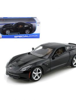 2014 Chevrolet Corvette C7 Stingray Black 1/18 Diecast Model Car by Maisto 31182bk