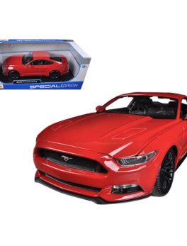 2015 Ford Mustang GT 5.0 Red 1/18 Diecast Car Model by Maisto 31197r