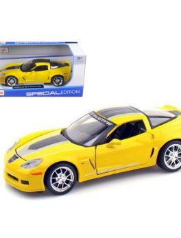 2009 Chevrolet Corvette C6 Z06 GT1 Yellow Commemorative Edition 1/24 Diecast Model Car by Maisto 31203y