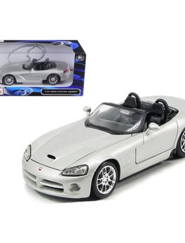 2003 Dodge Viper SRT-10 Silver 1/24 Diecast Model Car by Maisto 31232s