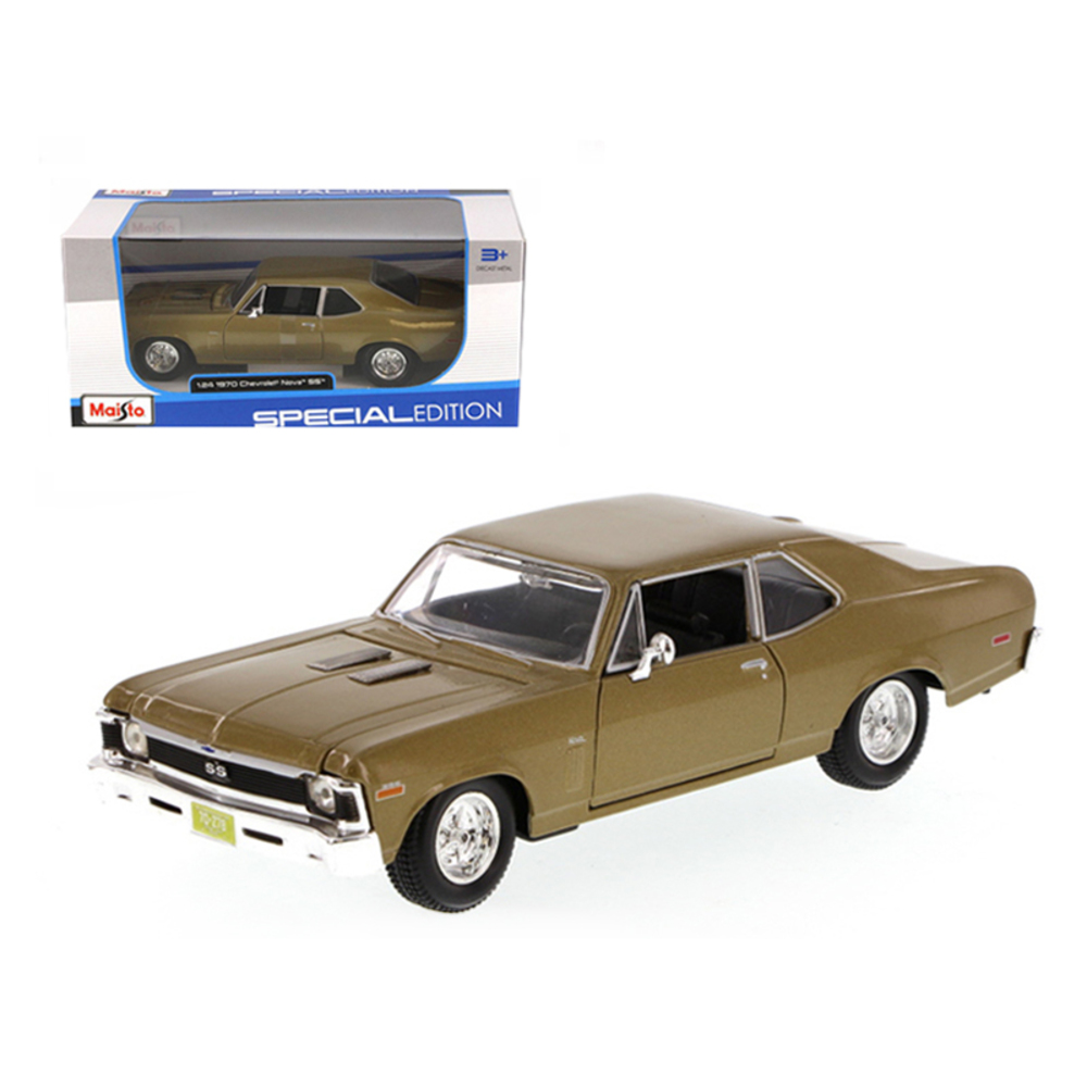 1970 Chevrolet Nova SS Gold 1/24 Diecast Model Car by Maisto 31262gld