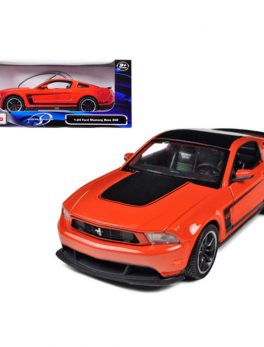 2011 Ford Mustang Boss 302 Orange 1/24 Diecast Model Car by Maisto 31269or