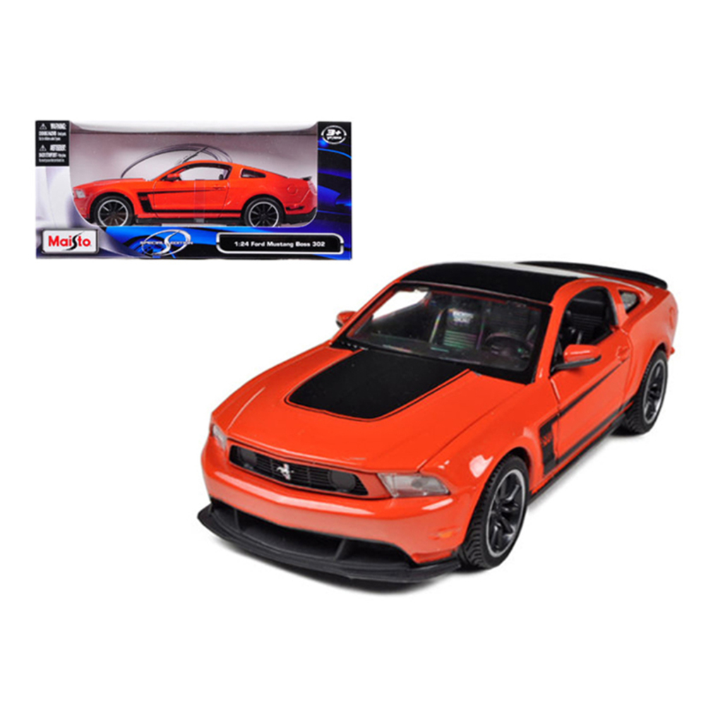 2011 Ford Mustang Boss 302 Orange 1/24 Diecast Model Car by Maisto 31269or
