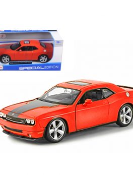 2008 Dodge Challenger SRT8 Orange 1/24 Diecast Model Car by Maisto 31280or