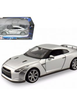 2009 Nissan GT-R R35 Silver 1/24 Diecast Model Car by Maisto 31294s