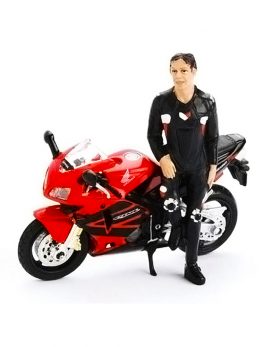 Biker Ryan Figure For 1:18 Diecast Models by American Diorama 77708