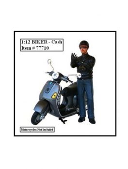Biker Cash Figure For 1:12 Models by American Diorama 77710
