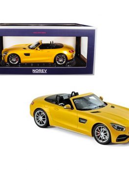 2017 Mercedes AMG GT C Roadster Yellow Metallic 1/18 Diecast Model Car by Norev 183451