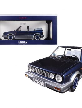 1992 Volkswagen Golf Cabriolet Bel Air Blue Metallic 1/18 Diecast Model Car by Norev 188404