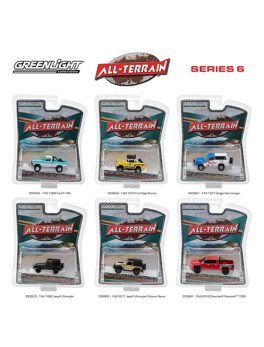 All Terrain Series 6, 6pc Diecast Car Set 1/64 Diecast Models by Greenlight 35090